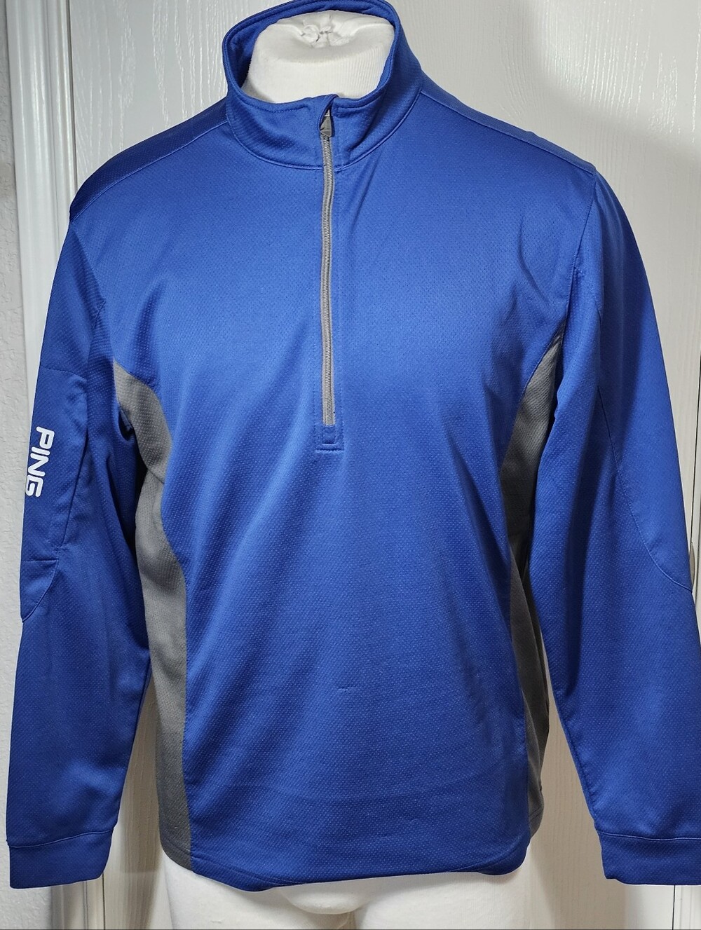 Ping Golf Quarter-zip Pullover Size M Blue